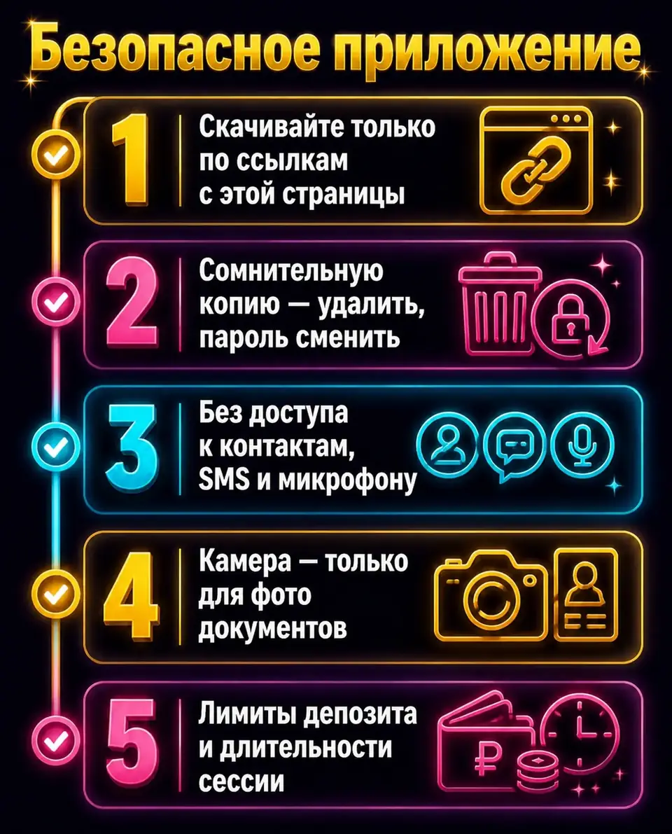 Чек-лист безопасности мобильного приложения и контроля игры