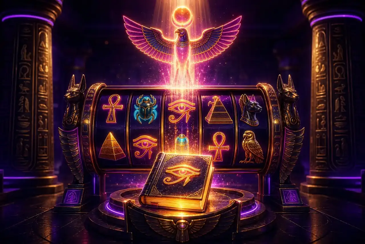 Зал гробницы с подсвеченными барабанами Book of the Fallen