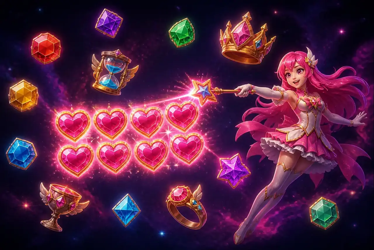 Символы Starlight Princess: камни, магические предметы и принцесса-скаттер