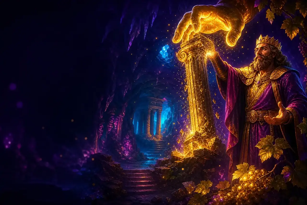 Золотая рука Мидаса в античном гроте — The Hand of Midas