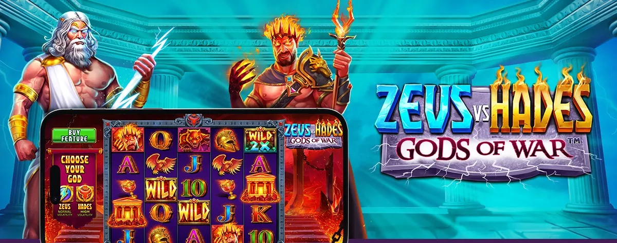 Zeus vs Hades – Gods of War — ключевой арт, Pragmatic Play