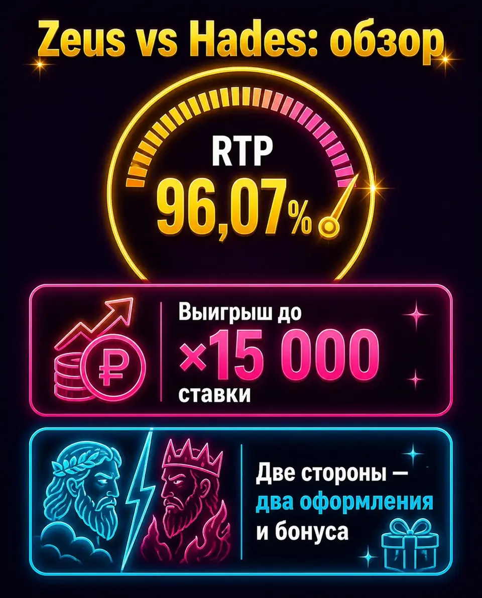 RTP и главные особенности слота Zeus vs Hades – Gods of War